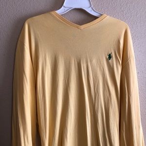 Polo R Lauren mens long sleeveT shirt xxl color yellow